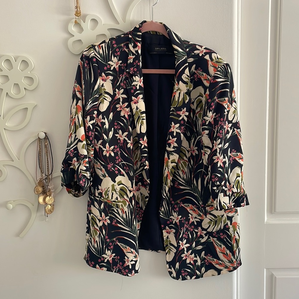 Floral zara blazer